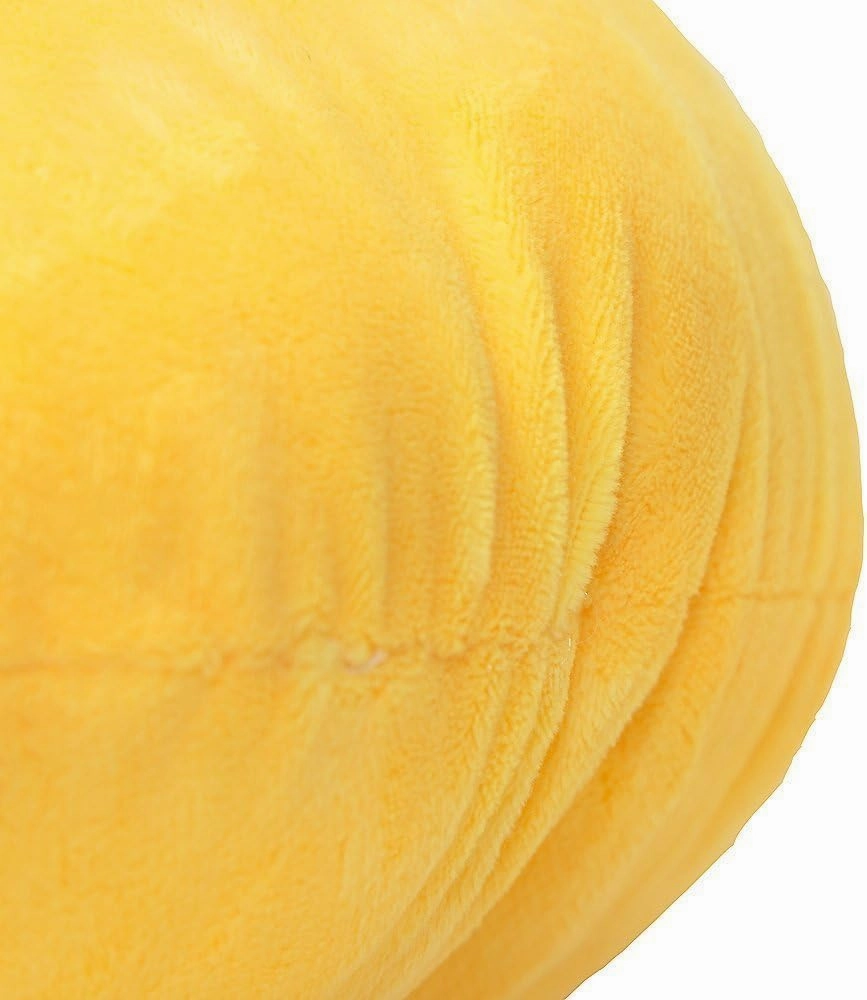 EvZ Emoji Cheese Smile Face Emoticon Cushion Stuffed Plush Soft Pillow, Official Certified, 32cm Yellow