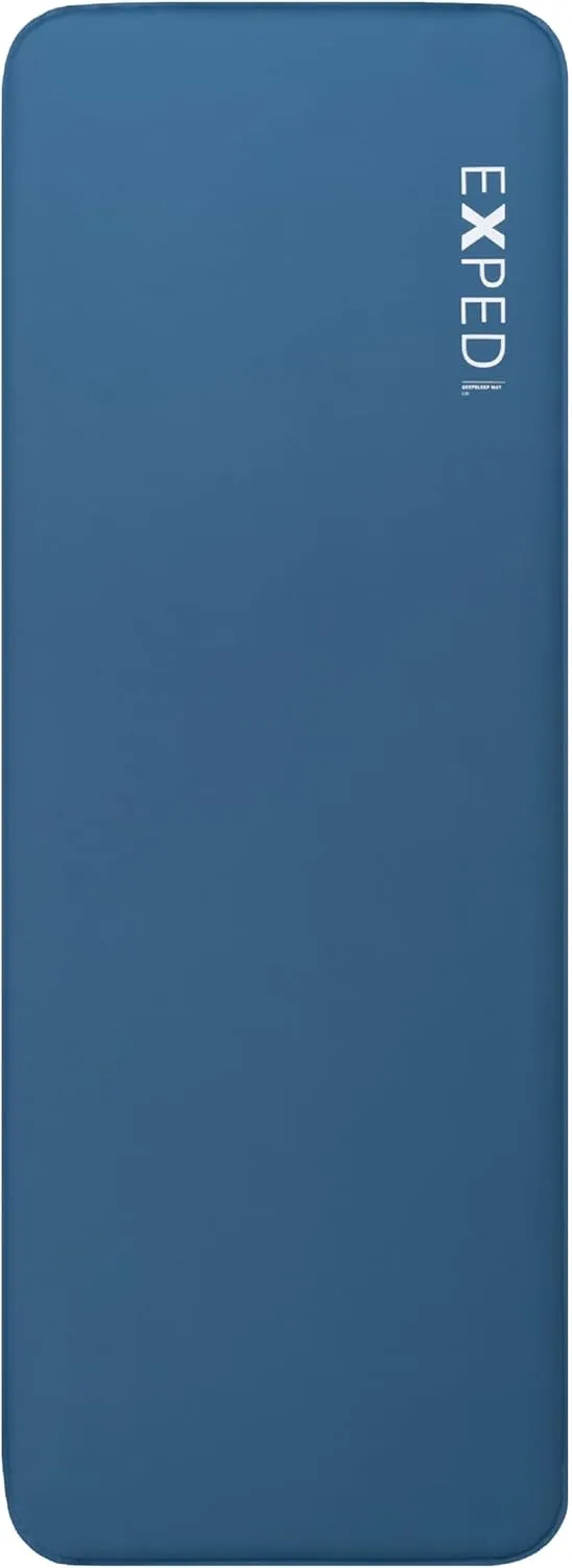 Exped DeepSleep Mat Single LW - Self Inflating Firm Car Sleeping Mat, 3” Foam Pad, Pump Included