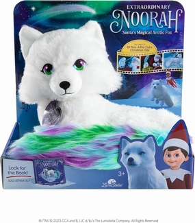 Extraordinary Noorah Plush - 9-Inch Deluxe Animal Plush with Northern Lights-Inspired Tail - As Seen in Elf Pets: A Fox Cub's Christmas Tale - Arctic Fox Pal of The Elf on the Shelf