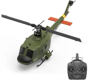F07 Remote Control Helicopter, Ultra-high Simulated RC Helicopter, 1/34 Scale 2.4G 6CH RC Electric Airplane Model, Collectable RC Flying Helicopte for Adults - RTF