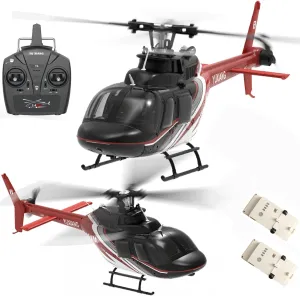 F08 Remote Controlled Helicopter 2.4Ghz 6CH RC Helicopter Heli Aileronless 6-Axis Gyroscope Altitude Hovering Brushless Motor Optical Flow Fly Upside Down 6G/3D Stabilized for Adults Expert