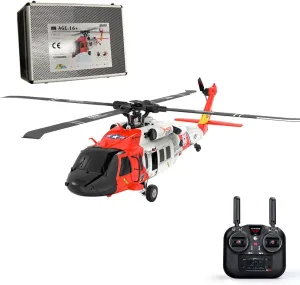 F09-S RC Helicopter, 1/47 Scale 2.4G 6CH Brushless Direct Drive RC Helicopter Model with H1 Flight Controller and GPS Position, Aircraft for Beginners (RTF Edition)