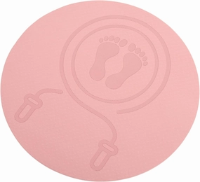 FAVOMOTO Exercise Mat Tpe Jump Rope Pad Non- Shock-absorbing Fitness Floor Mat for Home Use Design for Boys and Girls and Indoor Workouts
