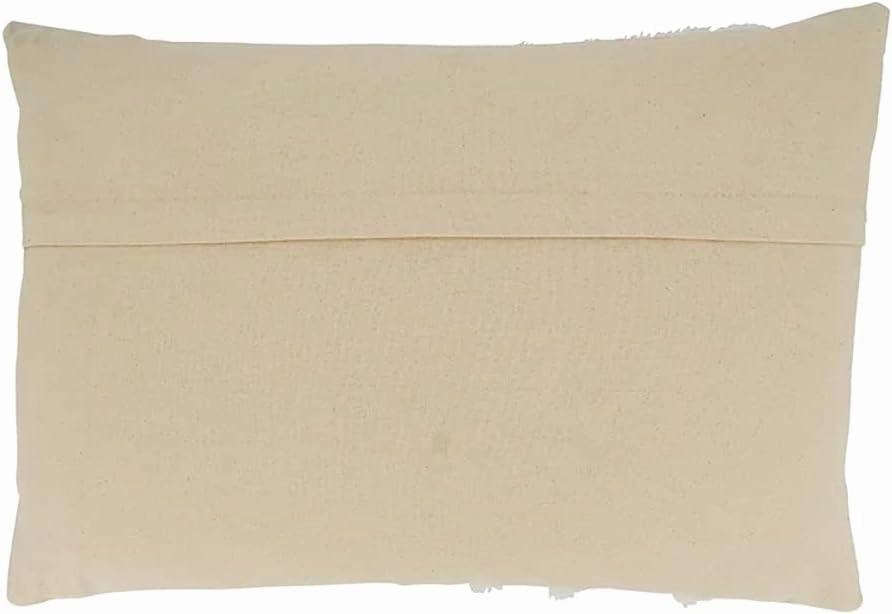 Fennco Styles Topography Embroidered Cotton Decorative Throw Pillow 16" W x 24" L - Blue Textured Cushion for Home, Couch, Living Room and Office Décor