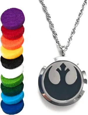 FIKA Star Wars Rebellion Air Freshener Diffusers Locket Pendant Aromatherapy Essential Oils (Necklace Diffuser)
