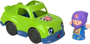 Fisher-Price Little People Race Car, push-along vehicle and figure set for toddlers and preschool kids ages 1-5 years