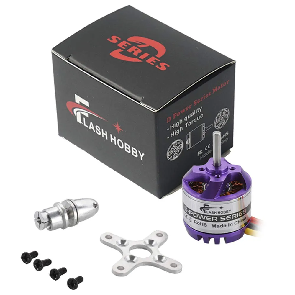 FLASH HOBBY D2830 Brushless Motor 1000KV Outrunner Motor RC Plane Motor for RC Aircraft Helicopter Multicopter Drone Fixed Wing