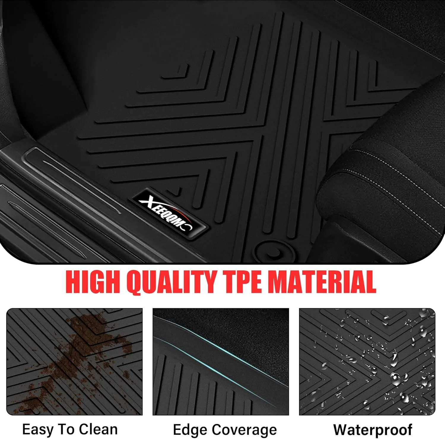 Floor Mats for 2021-2024 2025 Buick Envision with Cargo Liner All Weather TPE Protection Floor Liners Full Set with Trunk Mat for 2021 2022 2023 2024 2025 Buick Envision Accessories