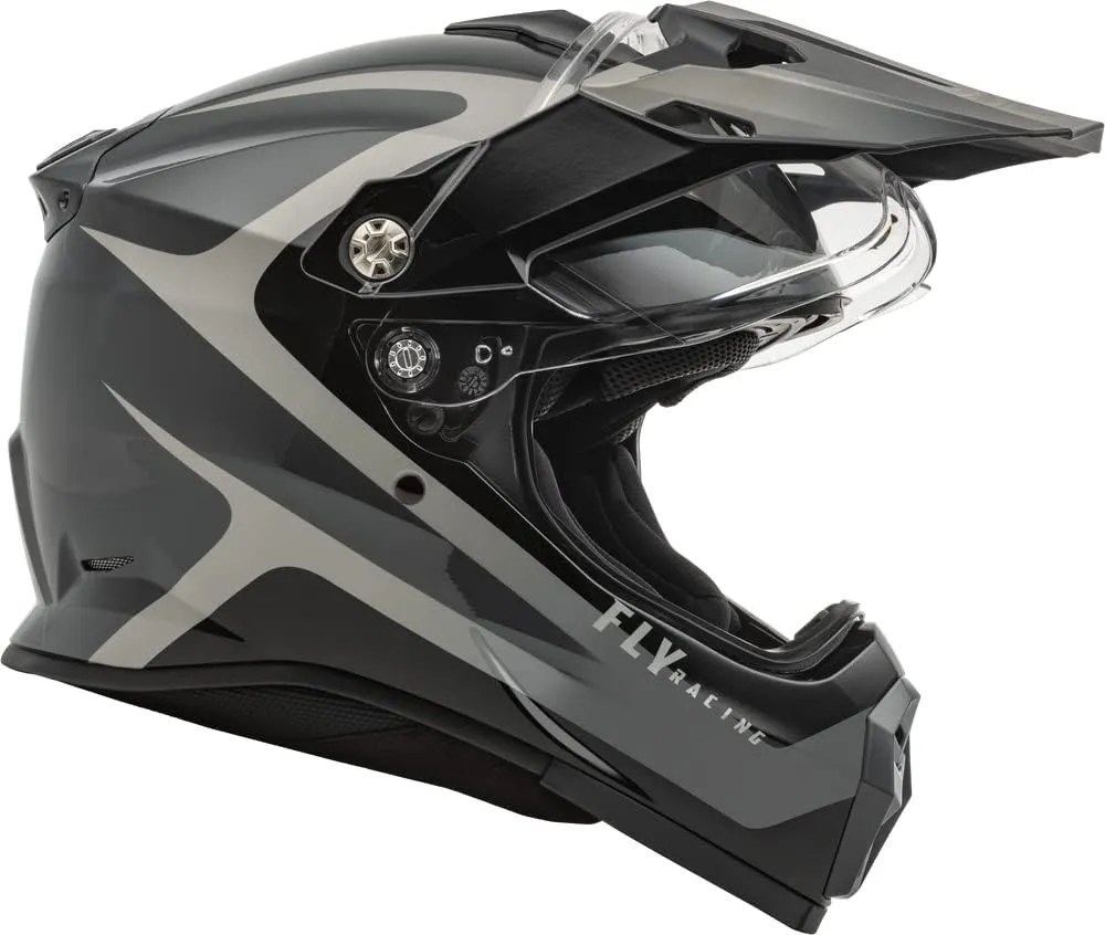 Fly Racing Trekker Helmet (Black/Grey, X-Small)