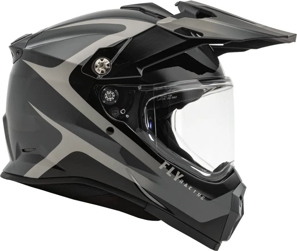 Fly Racing Trekker Helmet (Black/Grey, X-Small)