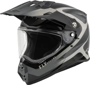 Fly Racing Trekker Helmet (Black/Grey, X-Small)