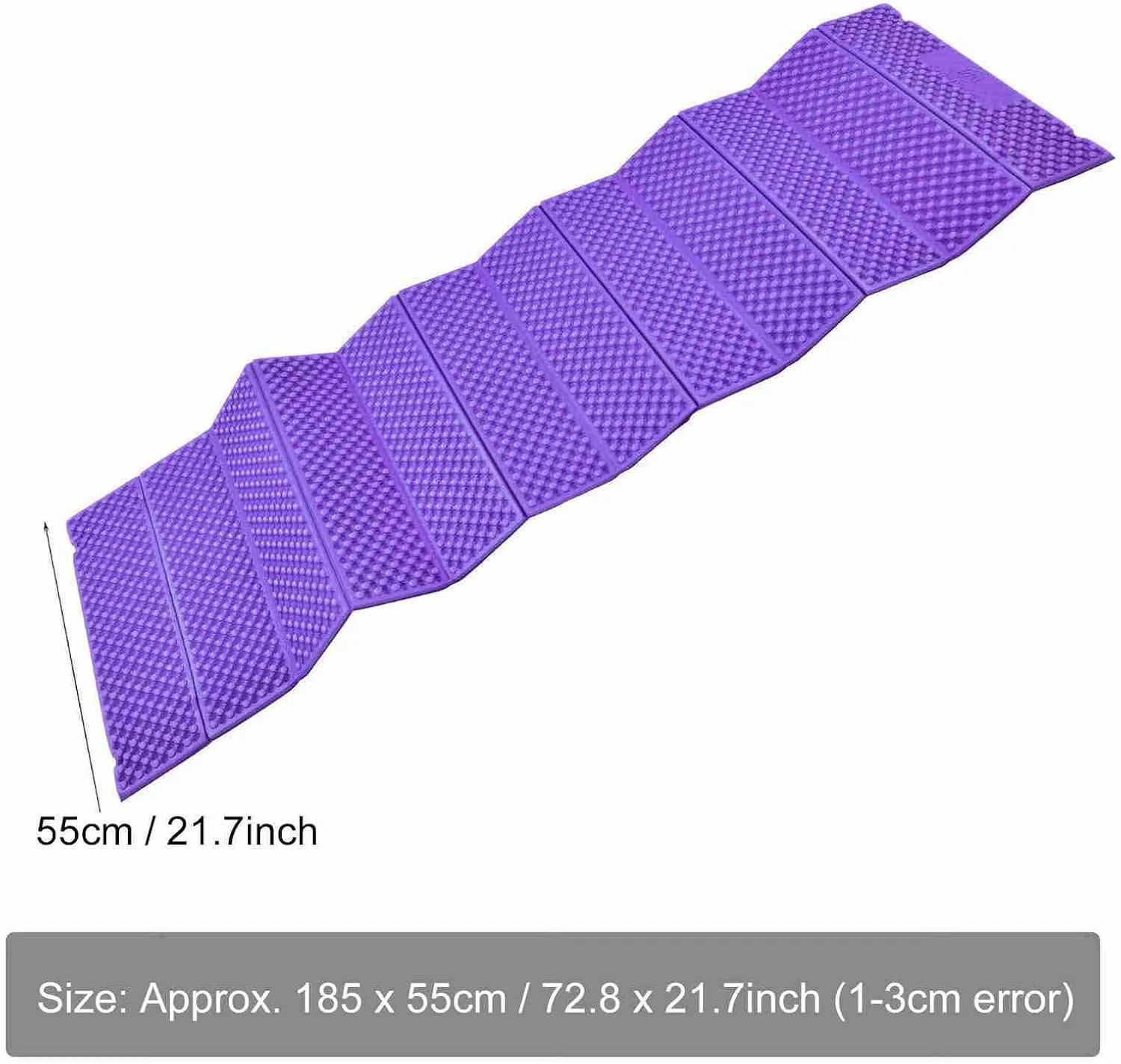 Foam Camping Sleeping PadFoldable Closed Cell Foam Camping Mattress Waterproof Outdoor Sleeping PadWaterproof Soft Pad for Adults Wide Picnic Yoga Mat Outdoor Backpacking Travel Fo