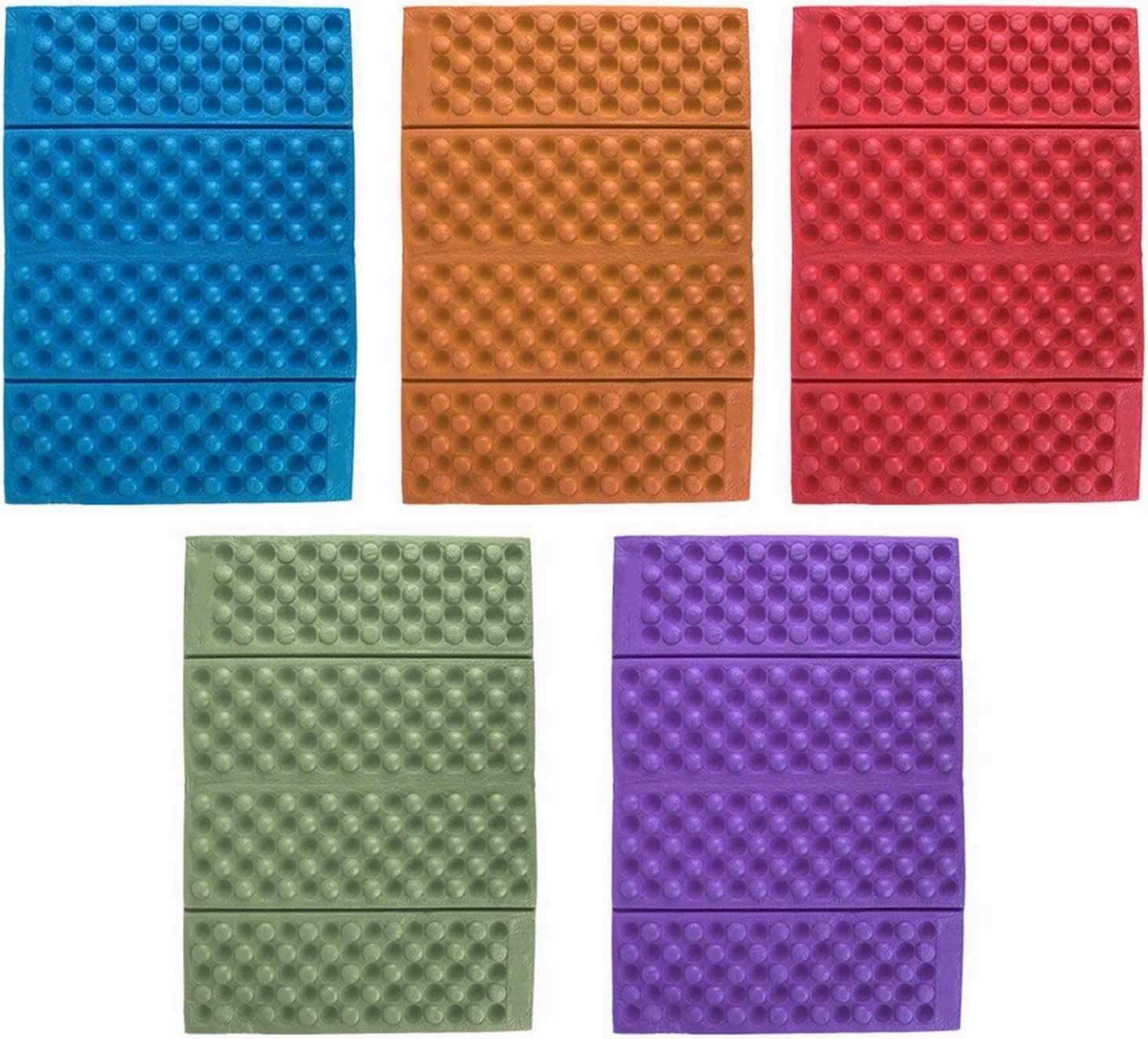 Foldable Camping Mat - Picnic Foam Seat Mat Waterproof Outdoor Garden Beach Fishing Seat Cushion Pad (Color : Red)