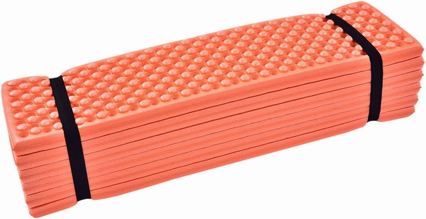 Foldable Camping Mat - Picnic Foam Seat Mat Waterproof Outdoor Garden Beach Fishing Seat Cushion Pad (Color : Red)