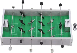 Foosball Table, Aluminum Stainless Steel Sturdy Compact Size Foosball Table with Aluminum Rod for Family Parties Gatherings