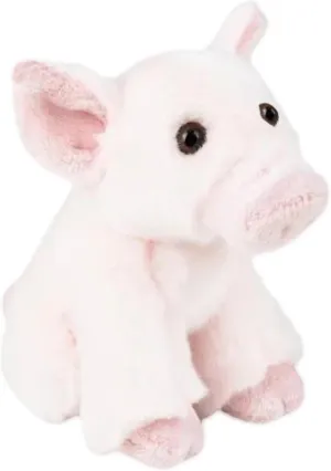 Forest & Twelfth 6" Stuffed Pig, Soft Plush Toy, Cute Stuffed Animal for Boys and Girls, Realistic Looking Small Stuffed Animals, Nursery and Room Decor (6" Pig)