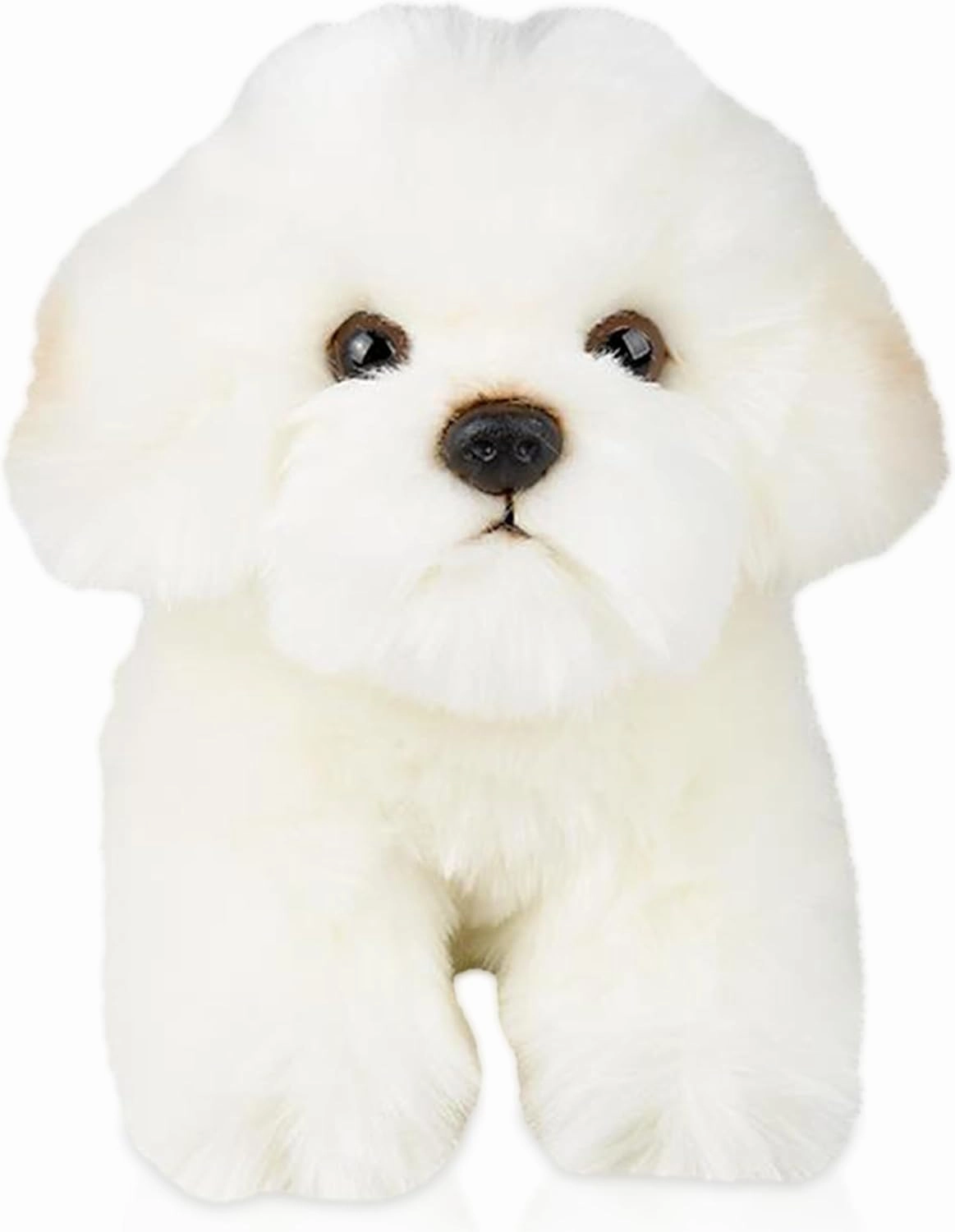 Forest & Twelfth 6" Stuffed Bichon, Soft Plush Toy, Cute Stuffed Animal for Boys and Girls, Realistic Looking Small Stuffed Animals, Nursery and Room Decor (6" Bichon)