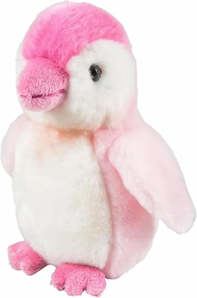 Forest & Twelfth 7" - 8" Stuffed Animal, Soft Plush Toy, Cute Stuffed Animal for Boys and Girls, Realistic Looking Small Stuffed Animals, Nursery and Room Decor (7" Penguin Pink)