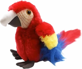 Forest & Twelfth 7" - 8" Stuffed Animal, Soft Plush Toy, Cute Stuffed Animal for Boys and Girls, Realistic Looking Small Stuffed Animals, Nursery and Room Decor (8" Macaw Red)