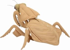 FRANKIEZHOU Simulation Dead Leaf Praying Mantis Plush, Lifelike Mantis Stuffed Animal,Insect Toys Gifts for Kids,Home Decor 11" Brown