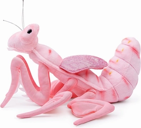 FRANKIEZHOU Simulation Praying Mantis Plush, Lifelike Orchid Mantis Stuffed Animal,Soft Mantis Plush Toy, Stuffed Toy,Insect Toys Gifts for Kids,Home Decor 11"