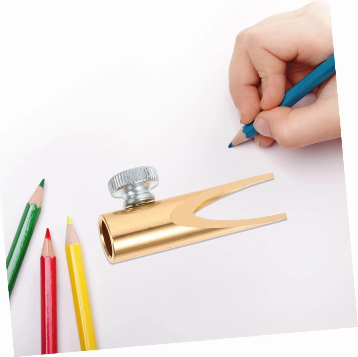 FRCOLOR 6pcs Makeup Pencil Sharpener Dual-Sided Eyebrow Eyeliner Sharpener for Gel Pencils for School and Office Use Easy and Quick Sharpening Tool
