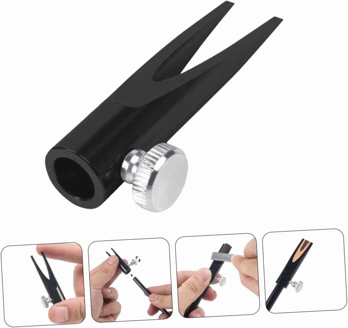 FRCOLOR 6pcs Makeup Pencil Sharpener Dual-Sided Eyebrow Eyeliner Sharpener for Gel Pencils for School and Office Use Easy and Quick Sharpening Tool