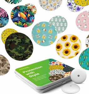 Freestyle Libre 3 & Plus Sensor Covers Waterproof, 2pcs Protective Hardshell Cover   10pcs Surprise Pattern Sensor Patches, Multiple Protection for CGM Glucose Monitor