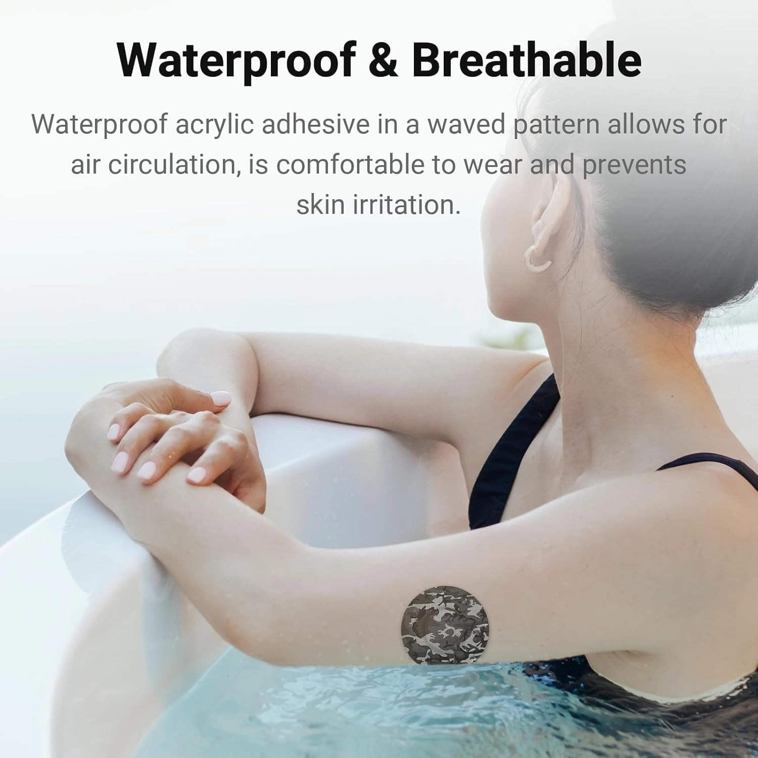 Freestyle Libre 3 & Plus Sensor Covers Waterproof, 2pcs Protective Hardshell Cover   10pcs Surprise Pattern Sensor Patches, Multiple Protection for CGM Glucose Monitor