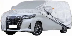 Full Car Covers for Toyota Vellfire 2nd Gen 2020, All Weather Exterior Waterproof Scratch Automobile Apparel Non Slip Clothing Windproof Durable Protective Layer