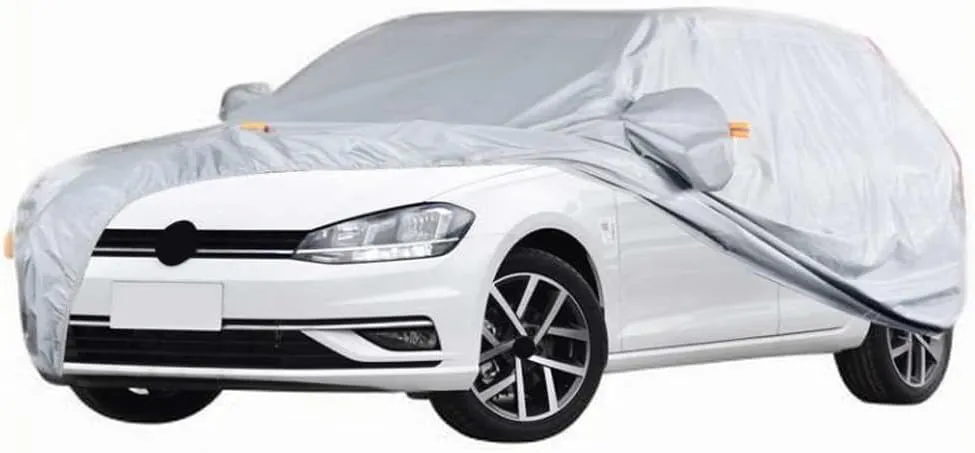Full Car Covers for Volkswagen Golf 5 2004 2005 2006 2007 2008 2009, All Weather Exterior Waterproof Scratch Automobile Apparel Non Slip Clothing Windproof Durable Protective Layer