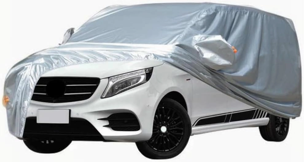 Full Car Covers for Mercedes-Benz V-Class W447 2020 2021 2022 2023, All Weather Exterior Waterproof Scratch Automobile Apparel Non Slip Clothing Windproof Durable Protective Layer,PEVA