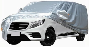 Full Car Covers for Mercedes-Benz V-Class W447 2020 2021 2022 2023, All Weather Exterior Waterproof Scratch Automobile Apparel Non Slip Clothing Windproof Durable Protective Layer,PEVA