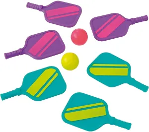 Fun Express Mini Tabletop Multicolor Plastic Pickleball Sets – 36 Pc.