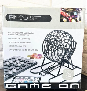 Game On Bingo Set! Up to 18 players! Everything you need to play!!