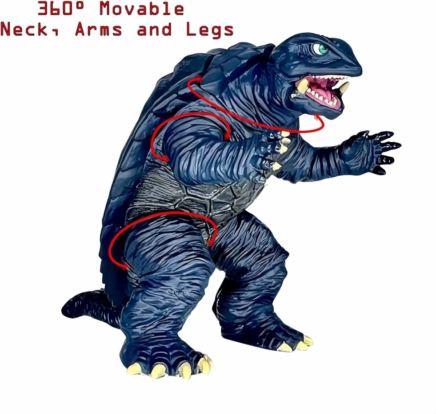 Gamera Figure 1995, Godzill Toy Action Figure: King of The Monsters, Movie Series Movable Joints Soft Vinyl
