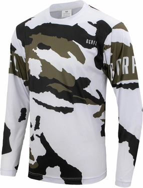 GCRFL Men's Cycling Jersey Shirt Long Sleeves Downhill, Off-Road, MTB Jersey Racing Riding Mountain Bike Motocross Shirt