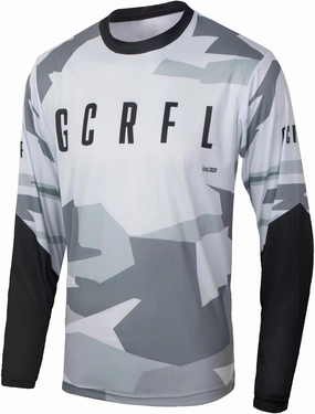 GCRFL Men's Cycling Jersey Shirt Long Sleeves Downhill, Off-Road, MTB Jersey Racing Riding Mountain Bike Motocross Shirt