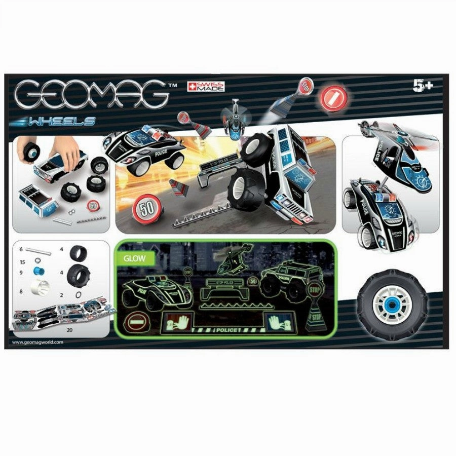 GeoMag Wheels Helicopter 15 Pieces