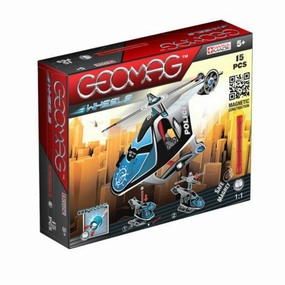 GeoMag Wheels Helicopter 15 Pieces