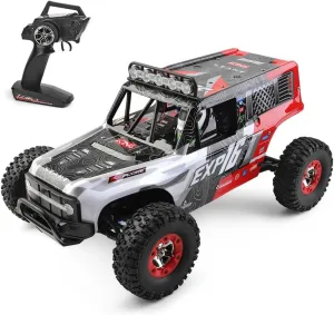 GoolRC WLtoys 124006 RC Car, 1:12 Scale Remote Control Car, 4WD 40KM/H High Speed RC Truck, 2.4GHz Off-Road RC Crawler RTR with LED Lights for Kids and Adults (Red)