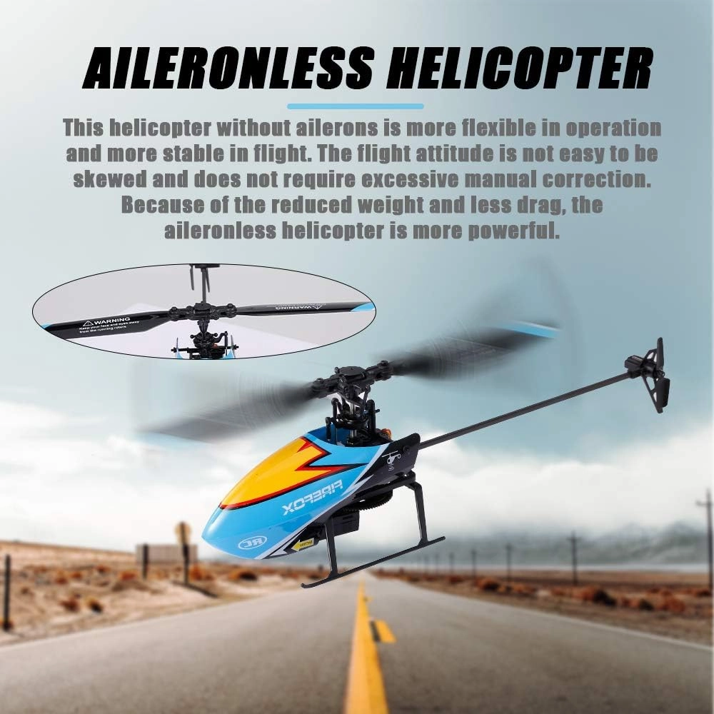GoolRC C129 RC Helicopter for Adults and Kids, 4 Channel 2.4Ghz Remote Control Helicopter with 6-Axis Gyro, Aileronless RC Aircraft with Altitude Hold, Landing Pad and 2 Batteries (Orange)
