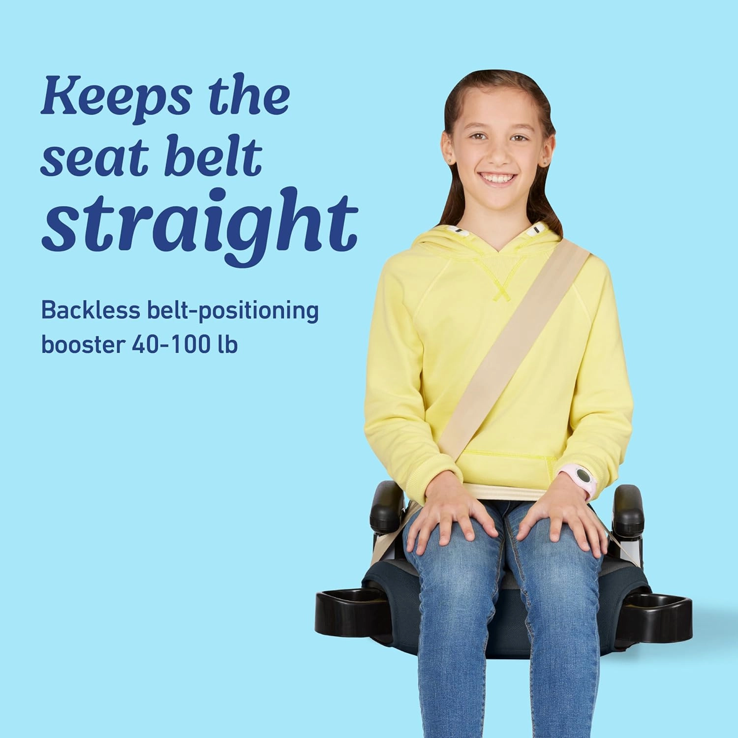 Graco TurboBooster 2.0 Backless Booster Car Seat, Trisha, Easy to Clean with Halfway Cup Holders