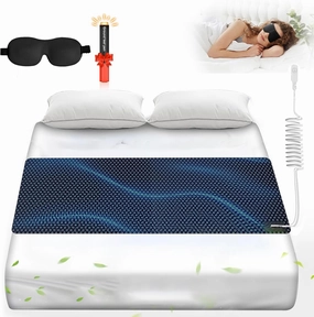 Grounding Mat for Bed, Grounding Pad for Sleeping, Anti-Slip PU Leather Grounding Mattress Earthing Mat Grounding Pad with Grounding Cord for Better Sleep, Pain and Stress Relief, 27.5''×60‘’, Queen