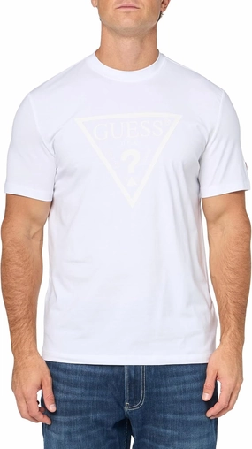 GUESS Men's Eco Tonal Logo Short Sleeve T-Shirt