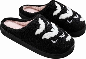 Halloween Slippers Ghost Slippers for Women Retro Warm and Cozy House Slippers Halloween Shoes Winter Slippers Spooky Gifts