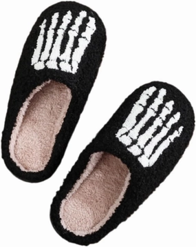 Halloween Slippers Ghost Slippers for Women Retro Warm and Cozy House Slippers Halloween Shoes Winter Slippers Spooky Gifts