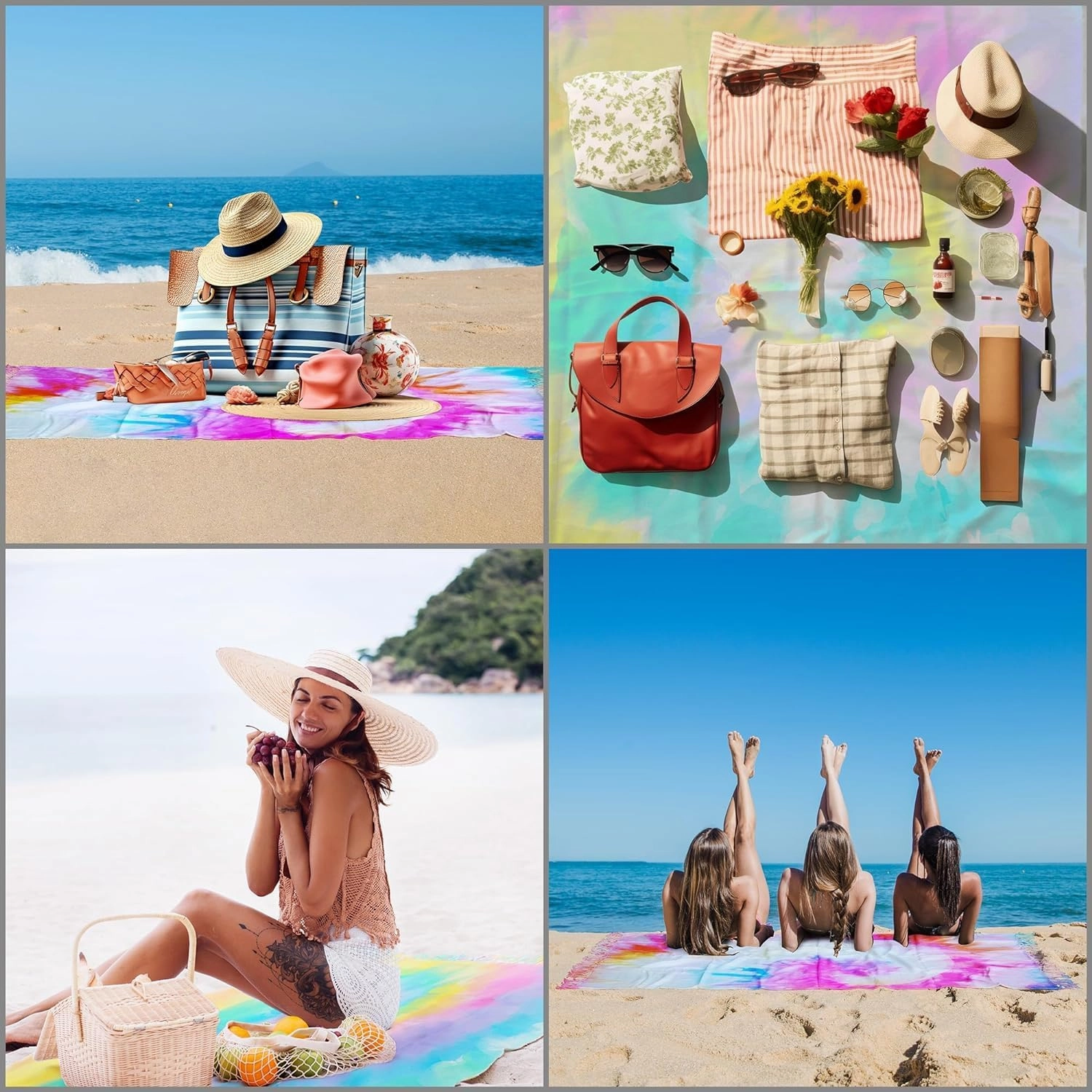 HAVLULAND Oversized Turkish Beach Towel 72’’x40’’ - Set of 6 | 100% Cotton Lightweight Sand Free Quick Dry Pool Towels | Extra Large Bath Towels for Adults Beach Blanket Essentials Bulk of 6 Yellow