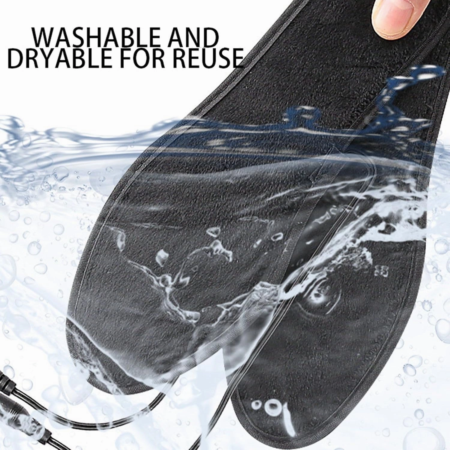 Heating Pad Electric Insole, USB Heated Shoe Insoles, Short Velvet Heating Insole, Rechargeable Heated Insoles, Washable Heated Insoles, Electric Foot Warmers for Winter Hunting Ski Hiking
