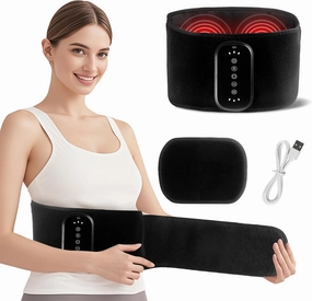 Heating Pad for Back，Heating and Airbag Massage Function for Pain Relief - Fathers Gifts from Daughter, Back Massager Heated Waist Support Strap for Parents & Friends as a Warm and Comfortable Gift
